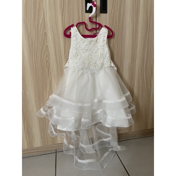 二手momoco kids兒童白紗小禮服