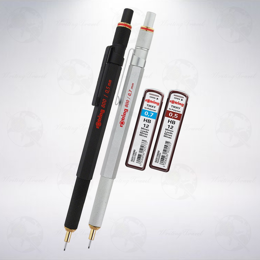 優惠套組! 德國 紅環 洛登 rOtring 800系列自動鉛筆+Tikky 0.5/0.7mm筆芯