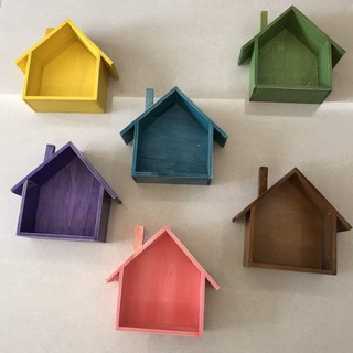 【∮魔法時光∮】ZAKKA 木作小屋 紮實可牆壁吊掛壁掛 可放馬克杯鄉村雜貨小飾品花盆容器展示架收納櫃