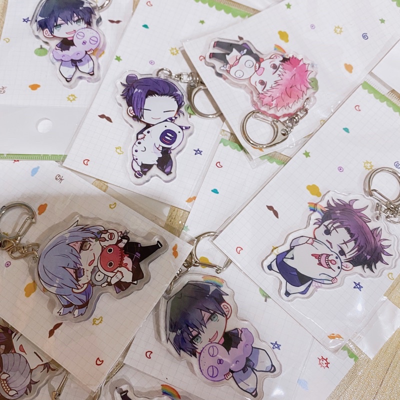 便宜出清🔥咒術迴戰 同人周邊 咒靈系列 吊飾 鑰匙圈 虎杖 甚爾 真人 羂索 夏油 脹相 伏黑