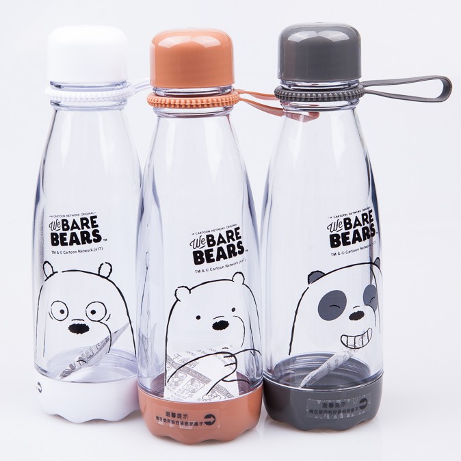 🎀【正版授權】《現貨》名創優品MINISO熊熊遇見你We Bare Bears咱們裸熊三隻小熊可樂瓶隨行杯杯子運動水壺