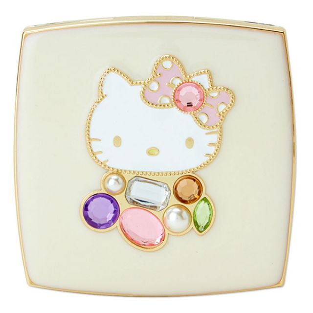 Hello Kitty水鑽 方型/粉餅盒型隨身化妝鏡