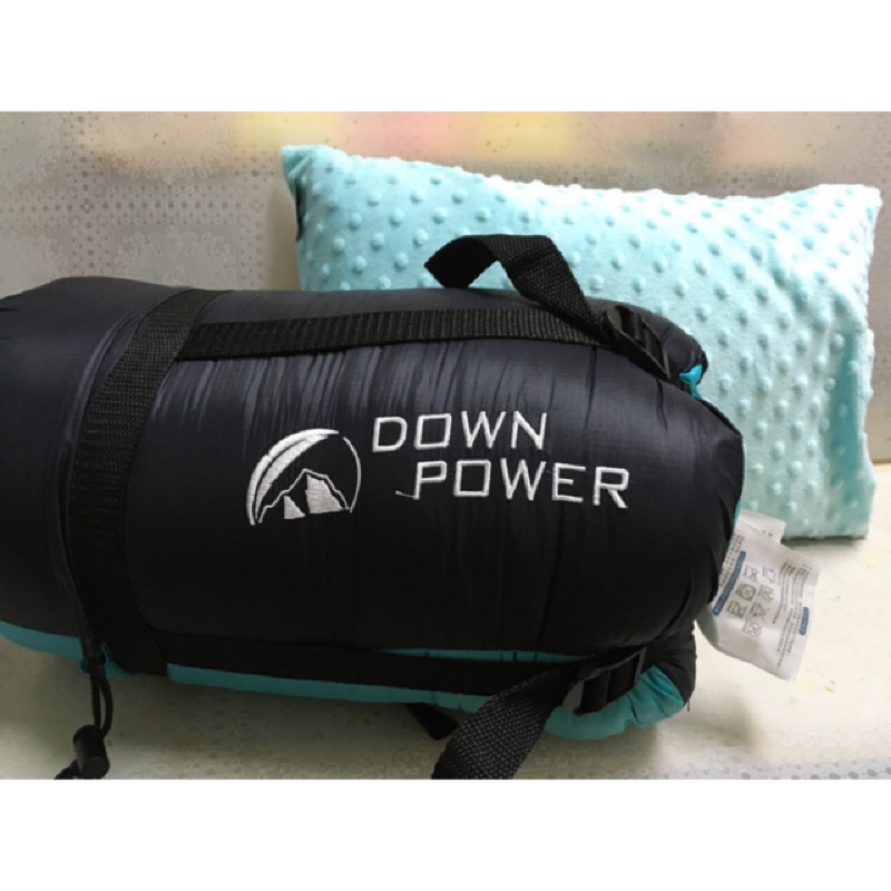 台灣手工製造Down power羽絨睡袋DP-820（跨界藍）+枕頭（藍）