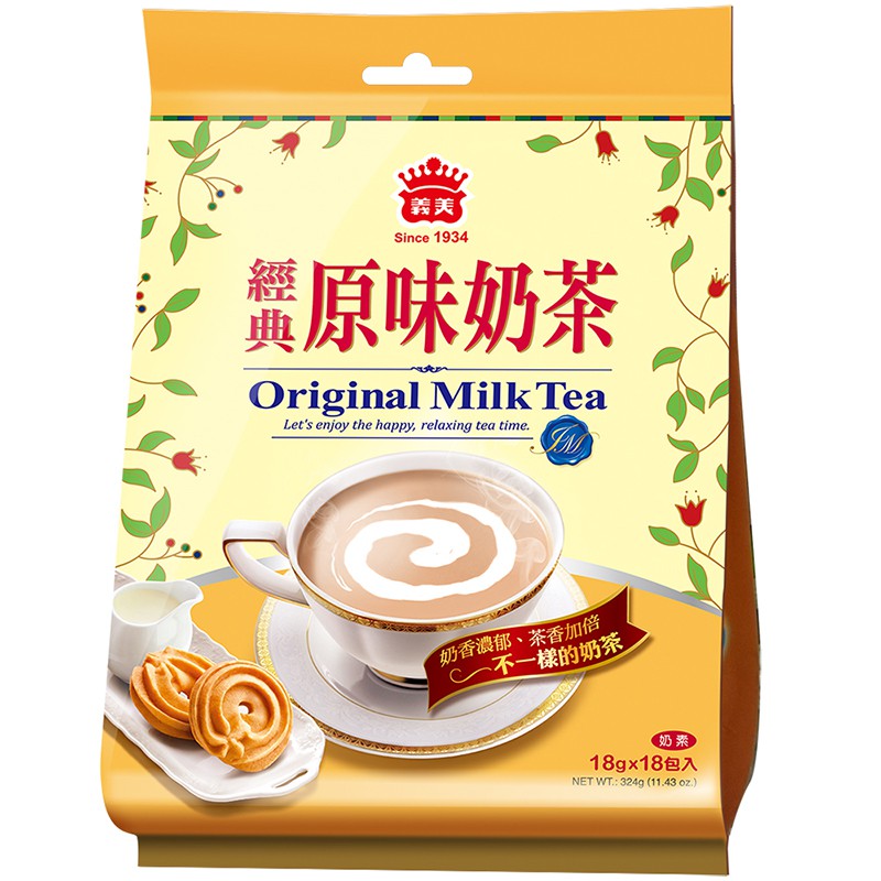 義美經典原味奶茶(18gx18入)