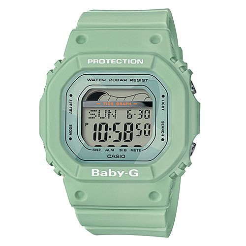 【CASIO】BABY-G 夏日海洋經典復刻運動腕錶-綠 (BLX-560-3)正版宏崑公司貨