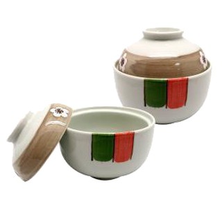 松村窯 日式4.5吋蓋碗2入 手繪碗 日式風 陶瓷碗 瓷碗組 日式碗