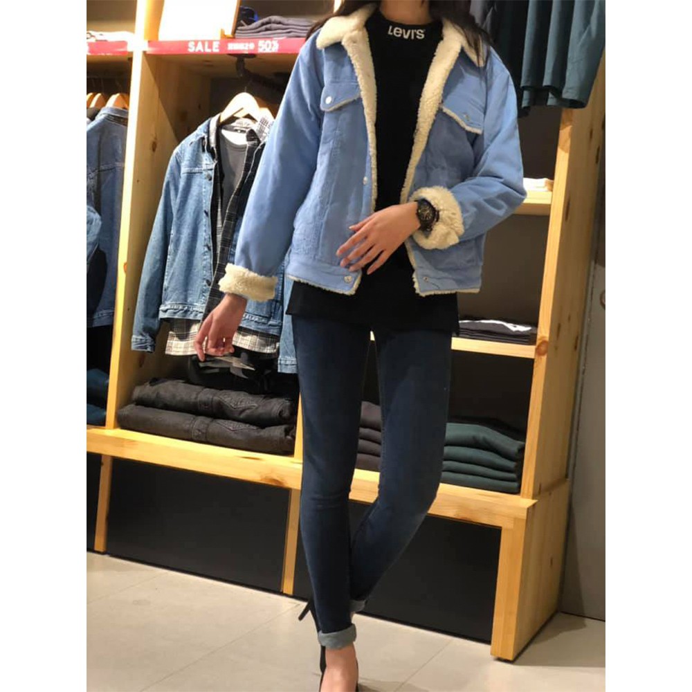levis baggy sherpa trucker jacket