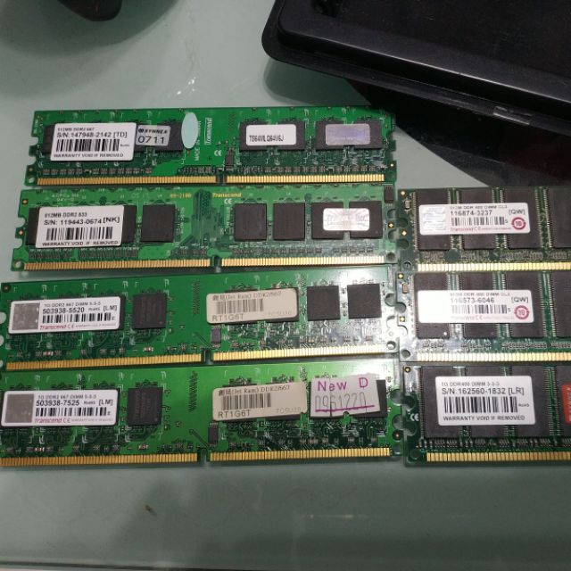 DDR, DDR2記憶體有1G跟512MB