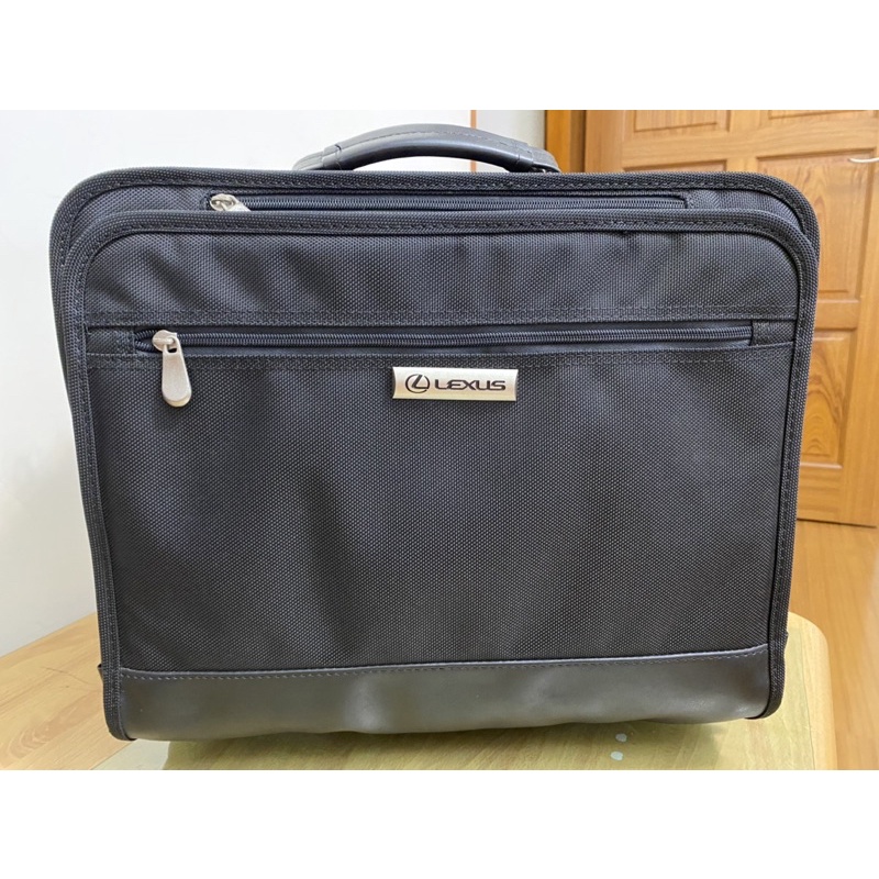 （二手少用）LEXUS黑色手提多功能商務包 旅行袋 行李箱拉桿包 公事包 側揹包 肩背包