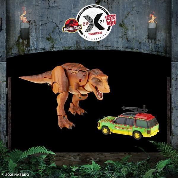 全新現貨 變形金剛 x 侏儸紀公園 Jurassic Park 聯名款 L級 恐龍王 暴龍 D級 園遊車