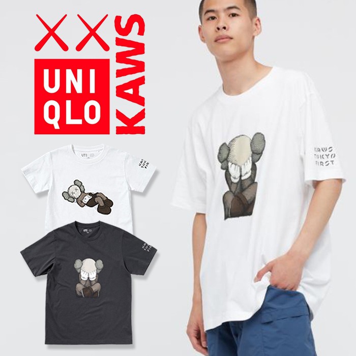 (預購) KAWS x UNIQLO UT 最新聯名單品 限量日本 KAWS印花圓領T恤(短袖) 情侶【BUNIQLO】