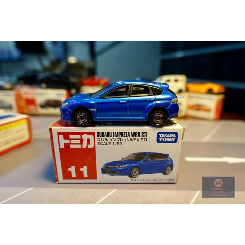 (竹北卡谷)Tomica 新藍標No.11 SUBARU IMPREZA WRX STI 多美小汽車