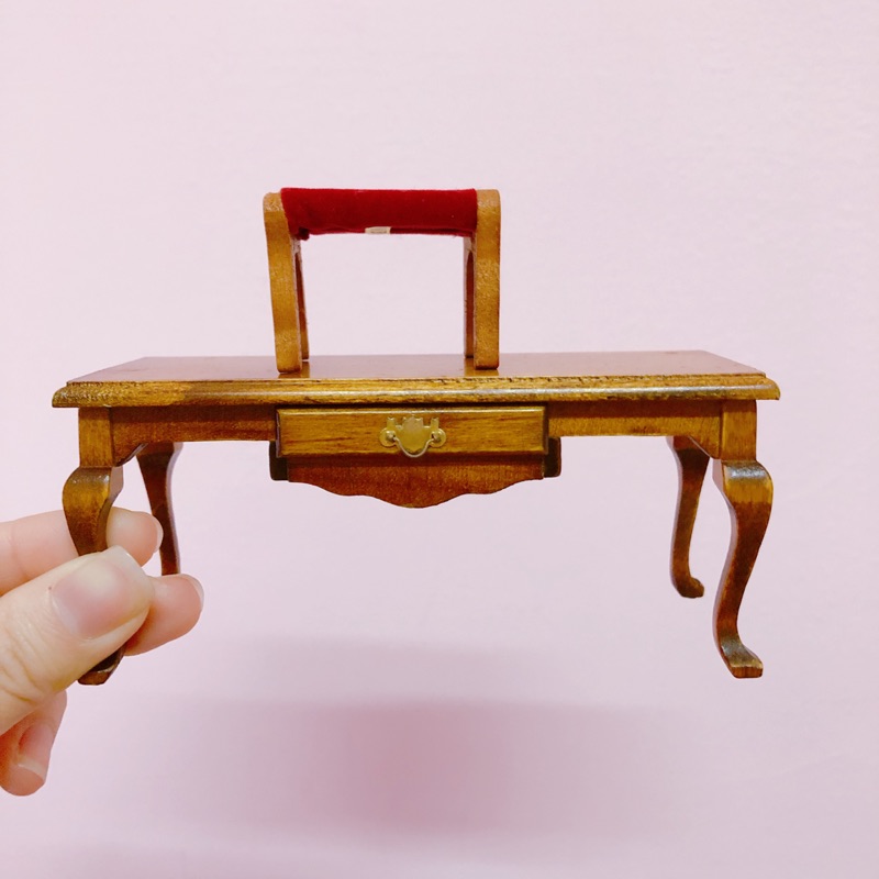 早期 懷舊 復古 桌子和椅子 木頭小傢俱