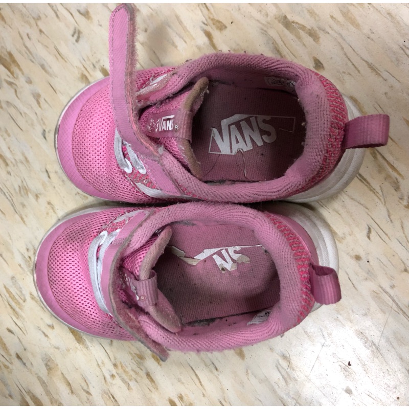 Vans 粉紅 布鞋 女童 13.5號
