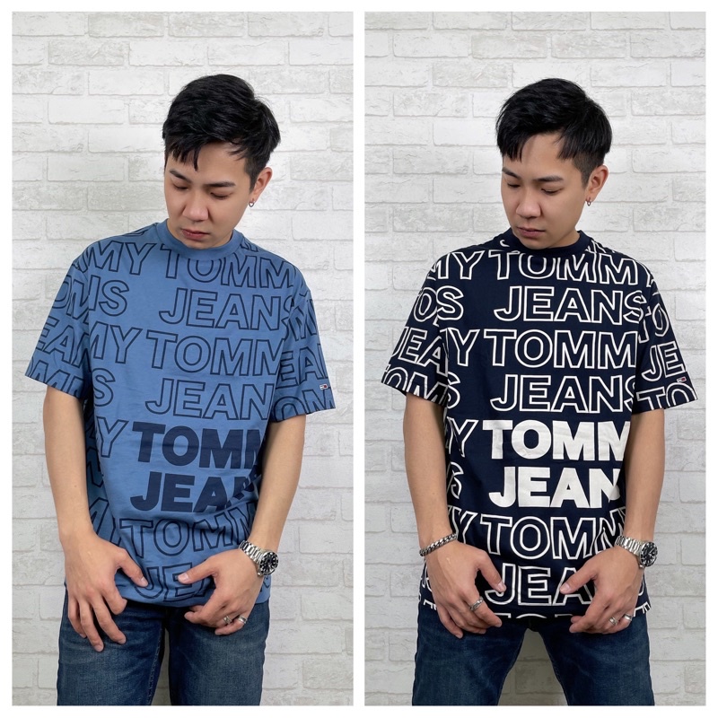 【New START精品服飾-員林】Tommy Hilfiger Tommy Jeans 滿版簍空字母 短袖 T恤 短T