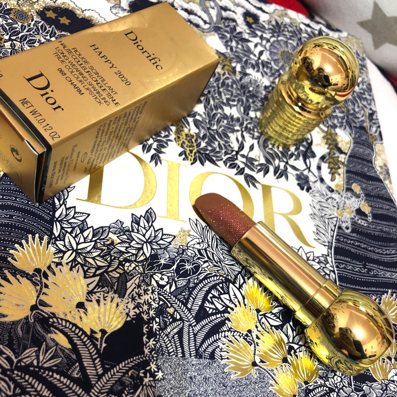 2手 Dior happy2020熱門限定色 金燦粉霧絲絨唇膏💄#68charm