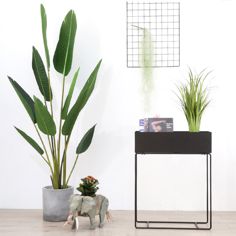 18新款仿真植物裝飾品 北歐水泥花盆大型植物盆器圓形方形水室內外客廳花盆擺設仿真盆栽假花居家裝飾 蝦皮購物