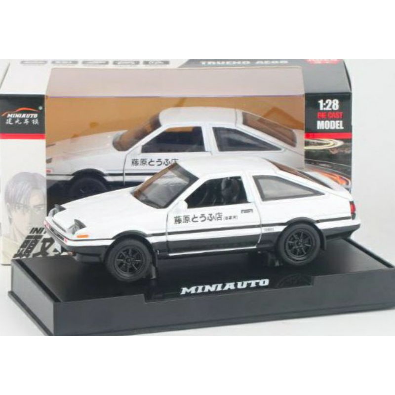 頭文字D  1：28豐田TRUENO AE86 合金迴力模型車