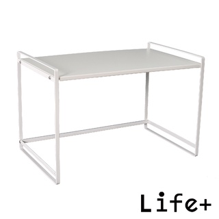 臺灣現貨24H出貨【Life+】 純色風尚多功能微波爐置物架/收納架 白色