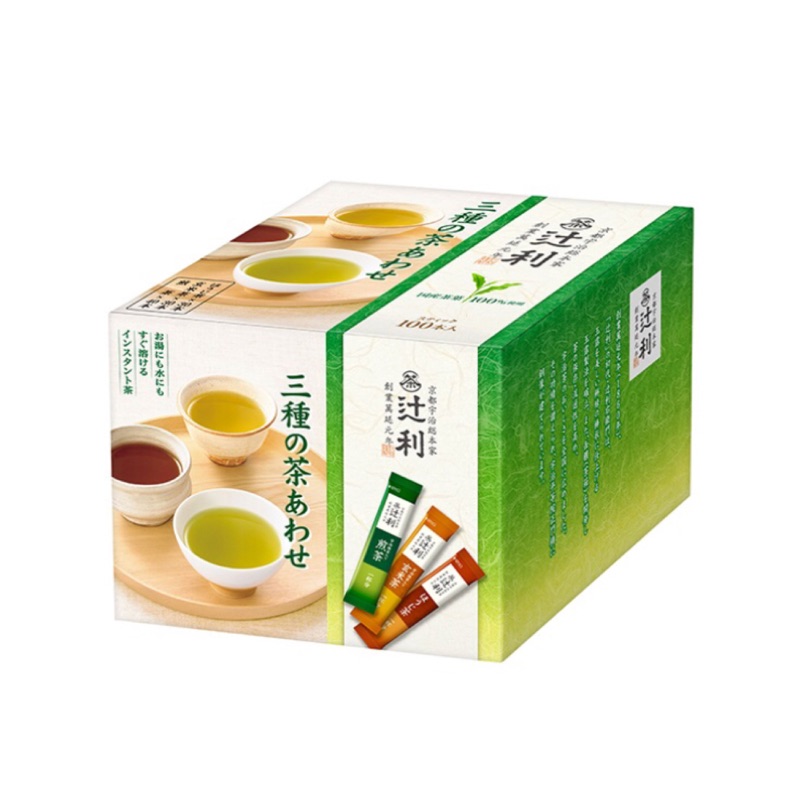 B&amp;N(預購）日本進口 特級/玉露/煎茶/京都宇治總本家 辻利 綠茶、玄米茶、烘培茶 綜合茶組 100本入