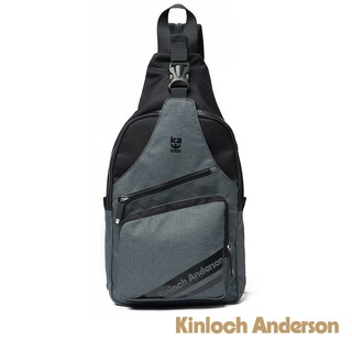 【Kinloch Anderson】Even造型口袋拉鍊肩背包 黑色