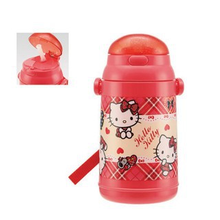 台灣現貨 Hello Kitty 兒童保冷吸管水瓶400ml 凱蒂貓水壺