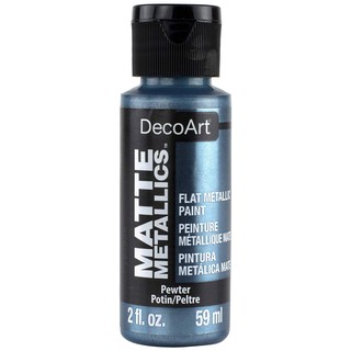 DecoArt 錫鑞色 Pewter 59 ml Matte Metallics 啞光金屬 金屬顏料 - DMMT05