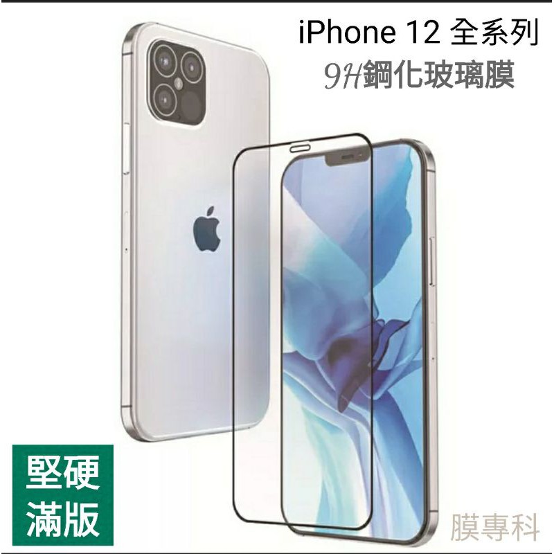 iPhone 12 PRO MAX mini 9H鋼化玻璃膜 保護貼 滿版全屏 後膜 背膜