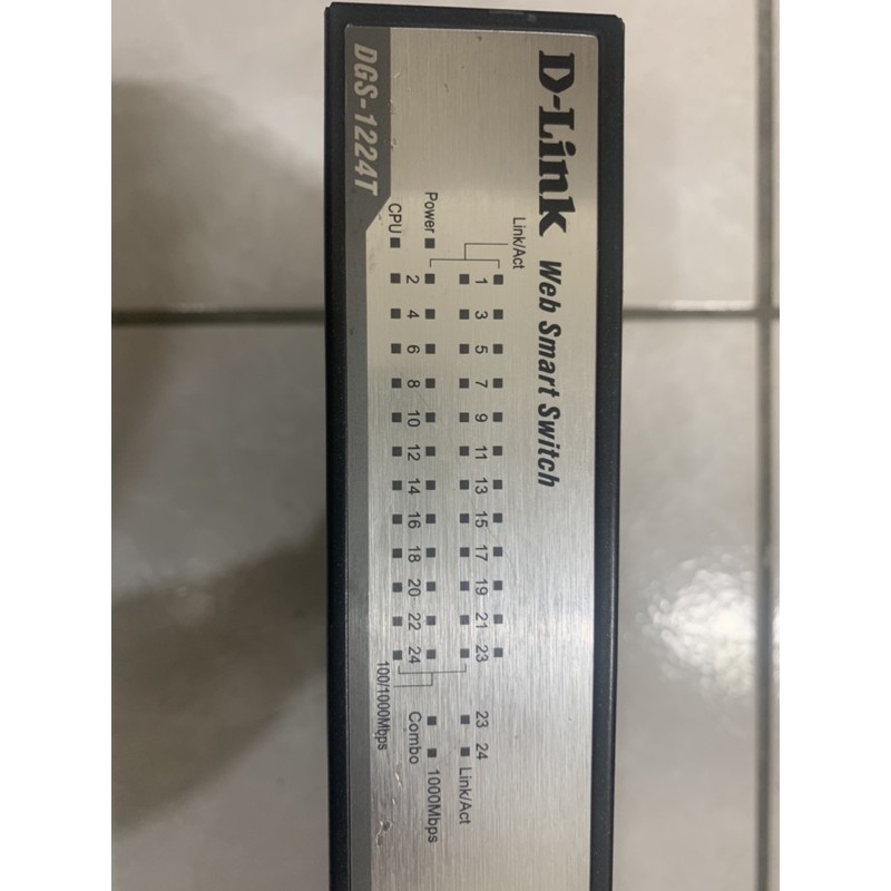 switch友訊D-LINK DGS-1224T 24port 智慧型網管交換器