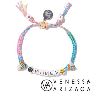 Venessa Arizaga VIBES BRACELET SILVER RAINBOW 彩虹笑臉手鍊 正面能量