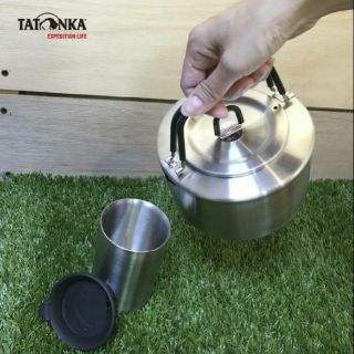 【降價速出】Tatonka登山炊煮TTK4016-0001.5L不銹鋼茶壺ThermoMug350 18/8不銹鋼杯