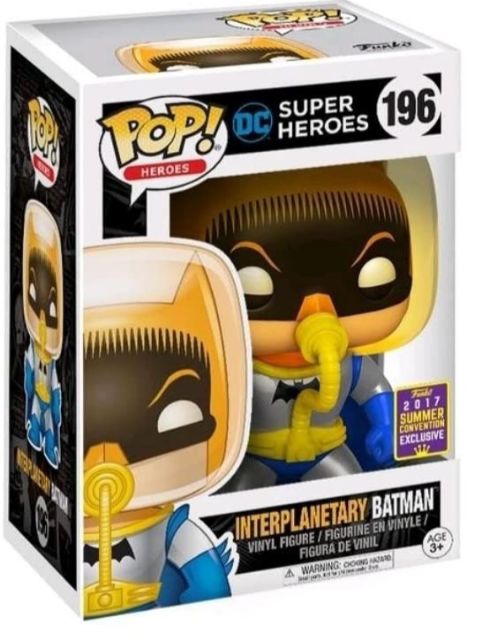Funko Pop DC Heroes Interplanetary Batman #196 2017 SDCC Exclusive W/ PROTECTOR Funko Pop DC Heroes Interplanetary Batman #196 2017 SDCC Exclusive W/ PROTECTOR
