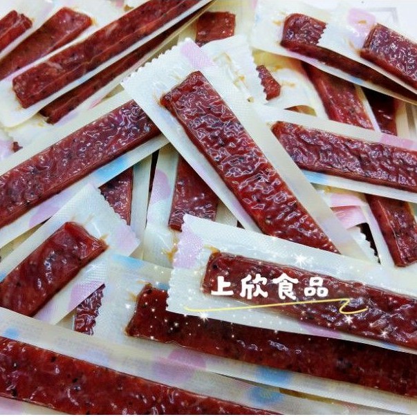 【上欣食品】 聖誕 黑胡椒豬肉條20克 蜜汁豬肉條 蒜味肉條 台灣豬肉 後腿肉 台灣製造 筷子肉乾 肉條