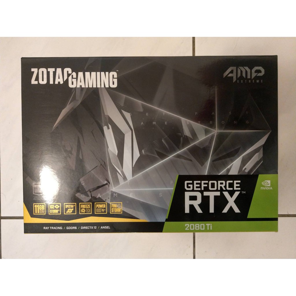 ZOTAC RTX 2080Ti  AMP Extreme 索泰 顯示卡紙盒