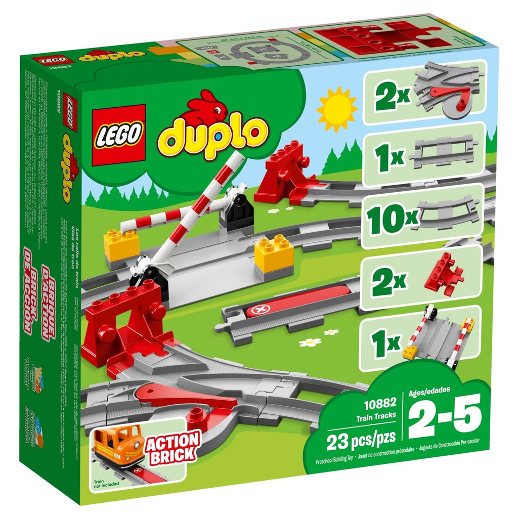BRICK PAPA / LEGO 10882 Train Tracks