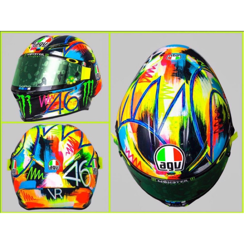 Zc Moto Agv Pista Gp R Rossi 19 Winter Test冬測帽 蝦皮購物