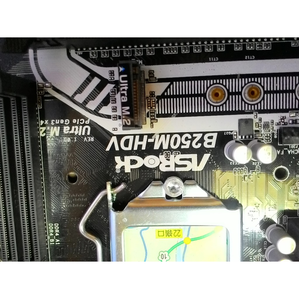 華擎 B250M-HDV全固態主機板 1151 / DDR4 / 含擋板 二手良品 750元