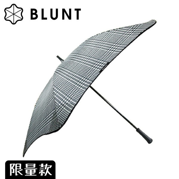 【BLUNT 保蘭特 抗強風99%抗UV 限量版 直傘(含晶片袋)《千鳥格紋》】BLT-C04/美人傘/自動傘/悠遊山水