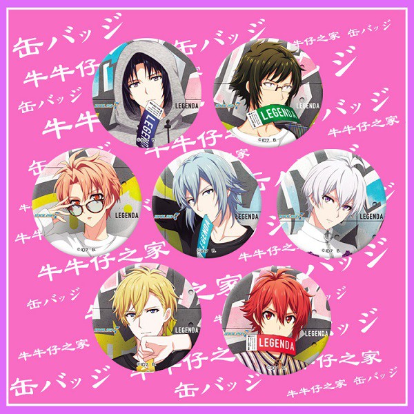 Idolish7 偶像星願胸章徽章和泉一織二階堂大和和泉三月四葉環逢坂壯五六彌凪七瀨陸 蝦皮購物