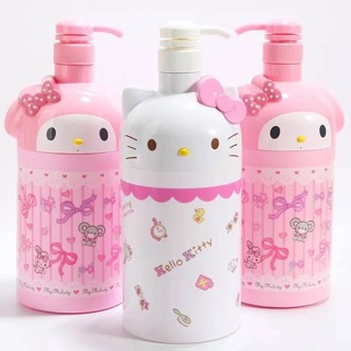 現貨/預購 Hello Kitty 美樂蒂沐浴乳 乳液 洗手乳 洗髮精收納按壓瓶