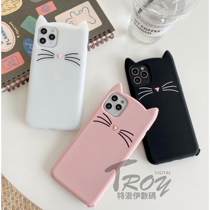 Iphone手機殼黑貓白貓iphone12 Iphone11 Pro Iphone8 Iphone7 Xr Xs Max 蝦皮購物