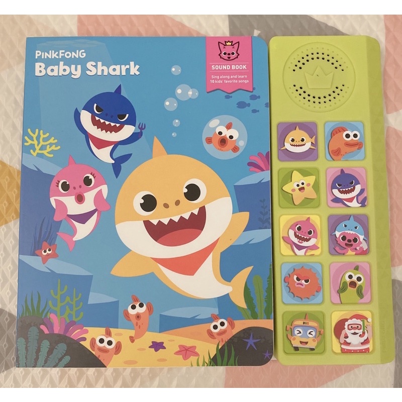 二手。Baby Shark 鯊魚寶寶有聲書。碰碰狐音樂書。韓國正版