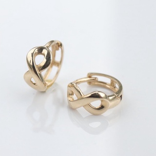 14K Infinity Lock Earring 無限耳扣耳環 (內徑 8 mm)