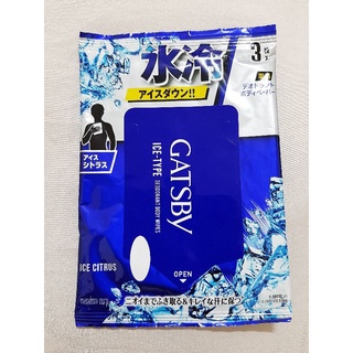 日本GATSBY 體用抗菌濕巾（極凍冰橙）體驗包