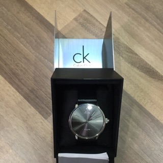 CK post-minimal 鏤空玻璃腕錶黑 大K7621107 公司貨