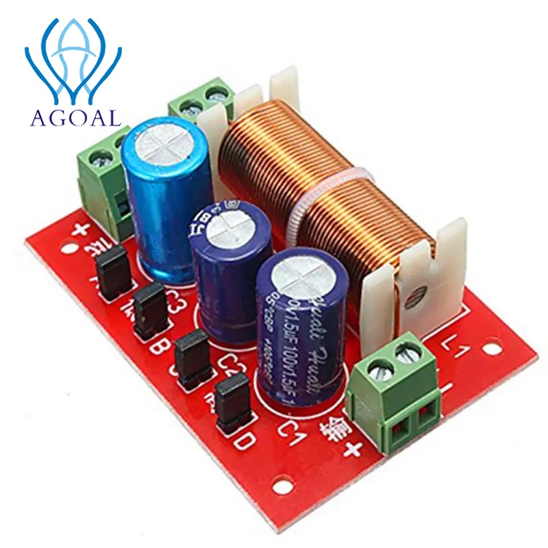 Agoal YY-2088 400W可調2分頻濾波器1音頻揚聲器分頻器全頻高音低音