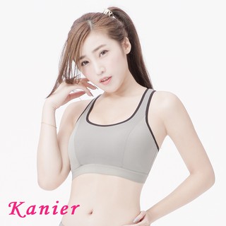 【Kanier卡妮兒內衣】3M吸溼排汗布挖背後扣運動內衣(灰/黑/桃)(AB/CD)