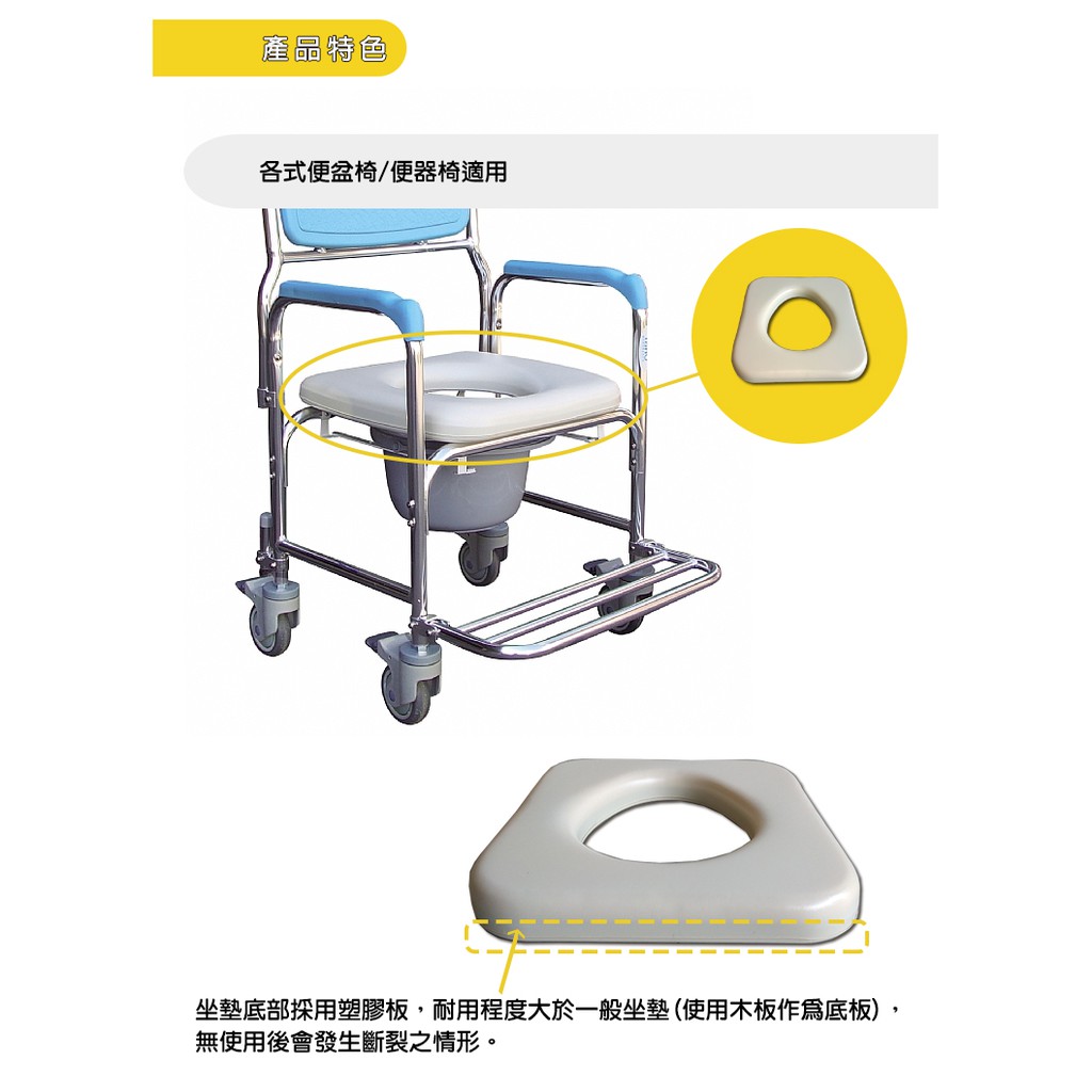 便盆椅通用坐墊 塑膠底板 便器椅 馬桶椅 失禁 如廁 洗澡 蝦皮購物
