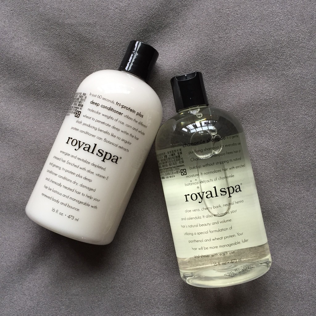 【全新轉售】美安 royalspa 柔雅 甘菊洗髮精/蛋白質護髮乳 473ml