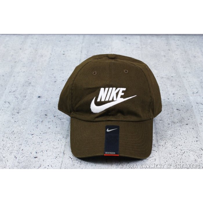 【HYDRA】Nike Futura H86 Cap 老帽 鴨舌帽 90s 彎帽 橄欖綠 字勾【626305-347】
